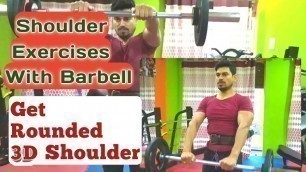 'Top 7 SHOULDER MASS Exercises! | Shoulder Workout With Barbell | Fitness For You FFY'