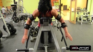 'Watch Dana Linn Bailey Workout Back Using The Isolator!'