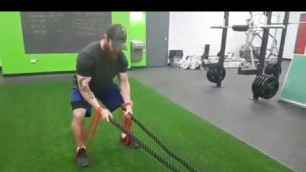 'Best Battle Rope Exercise! Resistance Band Workout with Battle Ropes!'