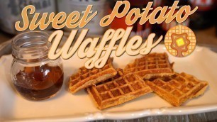 'Making Protein-Packed Sweet Potato Waffles | Tiger Fitness'