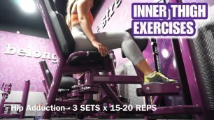 '5 EXERCISES TO TARGET INNER THIGHS | Planet Fitness'