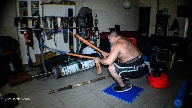 'Strongman Balance Board Battle Ropes'