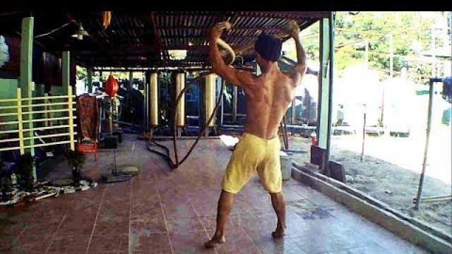 'อุปกรณ์ออกกำลังกาย Battle Ropes ฟิตร่างกาย ลดน้ำหนัก เผาผลาญแคลอรี่'