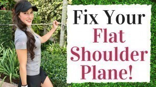 'How To Fix Your Flat Shoulder Plane! - Golf Fitness Tips!'