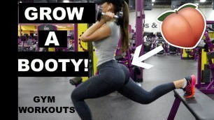 'GROW a BOOTY and TONE  legs - GYM workouts Weights and Machines !!'