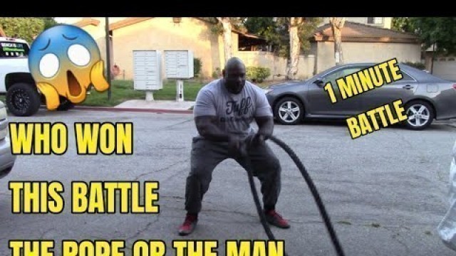 'I TOOK MY TRAINING TO THE STREETS | BATTLE ROPES & SHOULDERS'