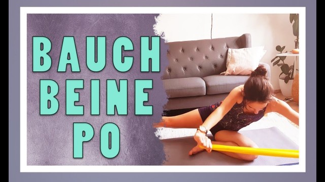 '♥ Zunehmen Challenge Tag #16 | Bauch Beine Po Übungen | Fitnessband | Krafttraining | Theraband ♥'