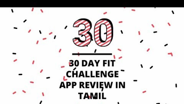'30 days fitness challenge Weight Lose in Tamil'