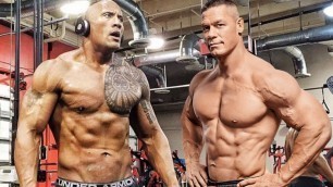 'The Rock and John Cena Workout Motivation'