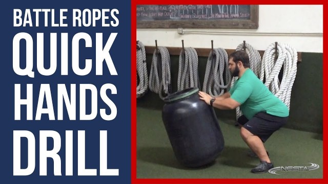 'Battle Ropes Quick Hands Drill | Battling Ropes Training'