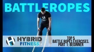 'Top 5 Battle Ropes Exercises Part 1: Beginner'