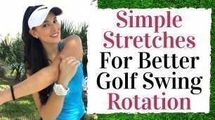 'GOLF STRETCHES for better ROTATION - Golf Fitness Tips'