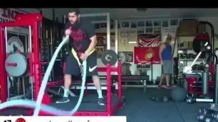 'Athletic Training Platform Battle Ropes'