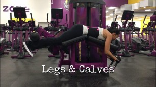 'Legs And Calves Workout | Planet Fitness Workout | Legs And Calves Exercises | Waist Trainer Workout'