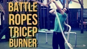 'Battle Ropes Triceps Pull | Battling Ropes Training for Beginners'