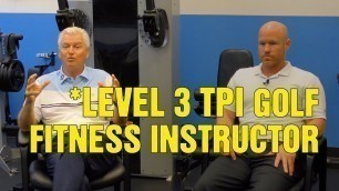 '(*New SGA Member) Anthony Vessecchia Level 3 TPI Certified Golf Fitness Instructor - INTERVIEW'