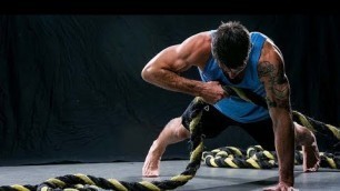 'Battle Ropes Power Training and Hill Sprints with Battle Rope Master Coach Aaron Guyett III'