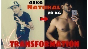 '2 Year natural Body  transformation - Skinny To muscular (18-20) Gym video {Mr_Deep}'