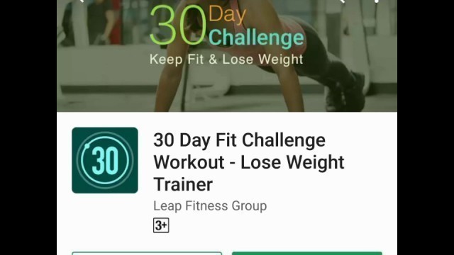 'How the app is so cool 1 : 30 DAYS FITNESS CHALLENGE'