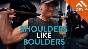 'SHOULDERS LIKE BOULDERS | WEEK IN THE SWOLE PROGRAM DAY 4'