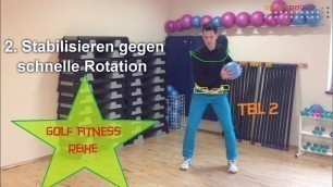 'Golf Fitness: Übungen für Rotationsstabilität Teil 2'