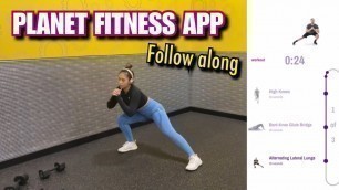 'FOLLOW ALONG: I TRIED A LEG DAY ROUTINE ON THE PLANET FITNESS APP! | SAAVYY'