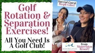 'Golf Exercises for better ROTATION & SEPARATION - Golf Fitness Tips!'