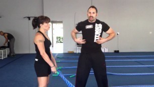 'Irvine Personal Trainer - Figure 8 Battling Ropes'