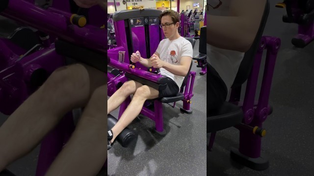 'Seated Leg Curl at Planet Fitness'