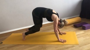 'Vinyasa Flow - leichte Variante: Katze, Kuh, Adho Mukha Svanasana,  Balasana'