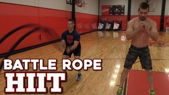'How to do HIIT with Battle Ropes (High Intensity Interval Training)'