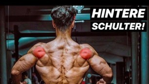 'Hintere Schulter - So trainierst Du sie RICHTIG! | Top 3 Übungen'