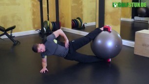 'Hip Extensions mit dem Gymnastikball (Golf-Fitness)'