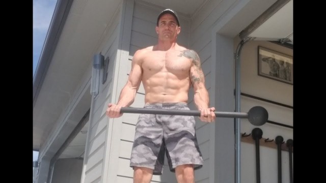 'Build Biceps Size and Strength with 2 Exercises using Battle Ropes and Steel Mace'