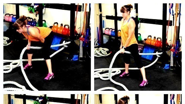 'Battling Ropes Pulls - 10 Pulling Exercises on the Battle Ropes'