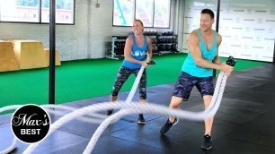 'TOP SECRET BATTLE ROPES EXERCISE FOR ABS | Landmine Battle Ropes Exercise For Abs LIVE!'