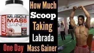 'How Much Scoop Taking One Day Labrada Mass Gainer II Sameer khan [Beast fitness]'