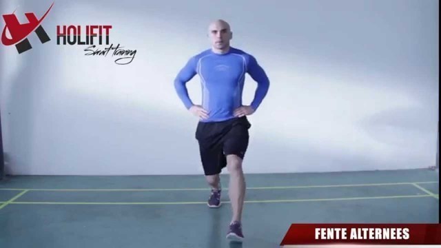 'exercice fitness : fentes alternées'