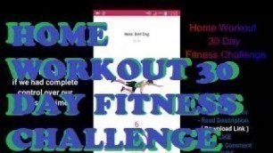 '✅ home WORKOUT 30 Day FITNESS Challenge ✅ FREE Android APPS'