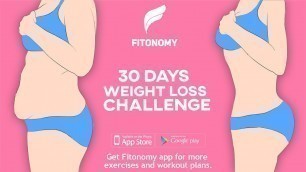 '30 DAYS HOME WEIGHT LOSS CHALLENGE! NO EQUIPMENT NEEDED! FITONOMY APP'