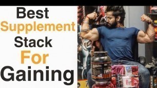 'Build Muscle Mass|Supplement Stack For Gaining Muscle Weight| Indian Bodybuilding| Rajveer Shishodia'
