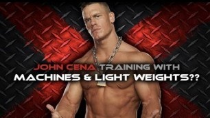 'John Cena Workout - Machines and Light Weights?!?'