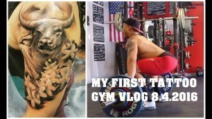 'My first Tattoo Explained | Gym Vlog | Garage Gym Athlete'