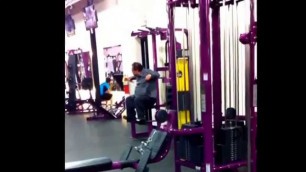 'A workout done wrong.. Lol... Planet fitness... Legs, squats full body? I\'m not sure!! Help! Lol'