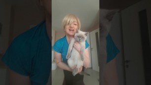 'Trainieren mit Katze in Zeiten von Corona'