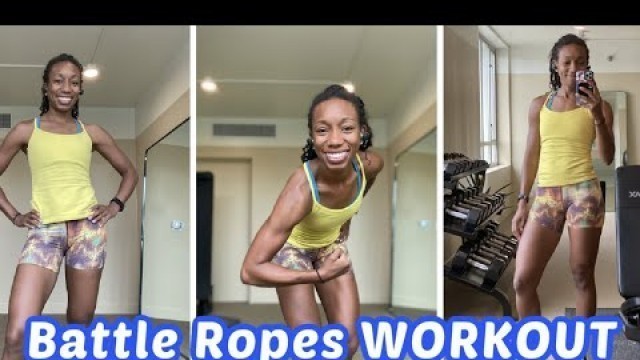 '15MIN: Battle Ropes Total Body Circuit for WOMEN!! (men I dare you)'