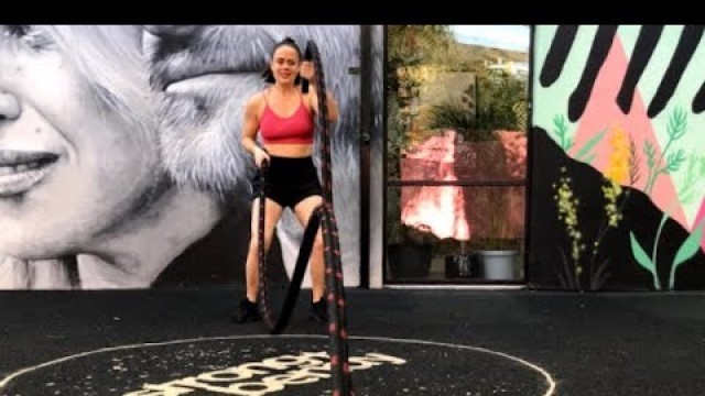 'Rhian Cowburn Battle Ropes World Record- ITV Coverage'