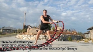 'Battle Ropes Benefit #13 Easy to Change and Cue Power Output Change'