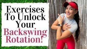 'Three Golf Exercises To Improve Your Backswing Rotation! - Golf Fitness Tips'
