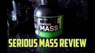 'Optimum Nutrition Serious Mass Vanilla Review | JS Fitness'